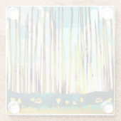 Morning Forest Glazen Onderzetter (Achterkant)