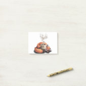 Morning Fox - cute coffee animal Post-it® Notes (Op bureau)