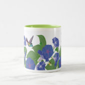 Morning Glory and Hummingbird Mok Green (Center)