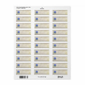 Morning Glory Bloem Monogram Etiket (Full Sheet)