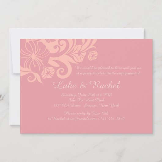 Morning Glory Bloemen Uitnodiging (Voorkant)