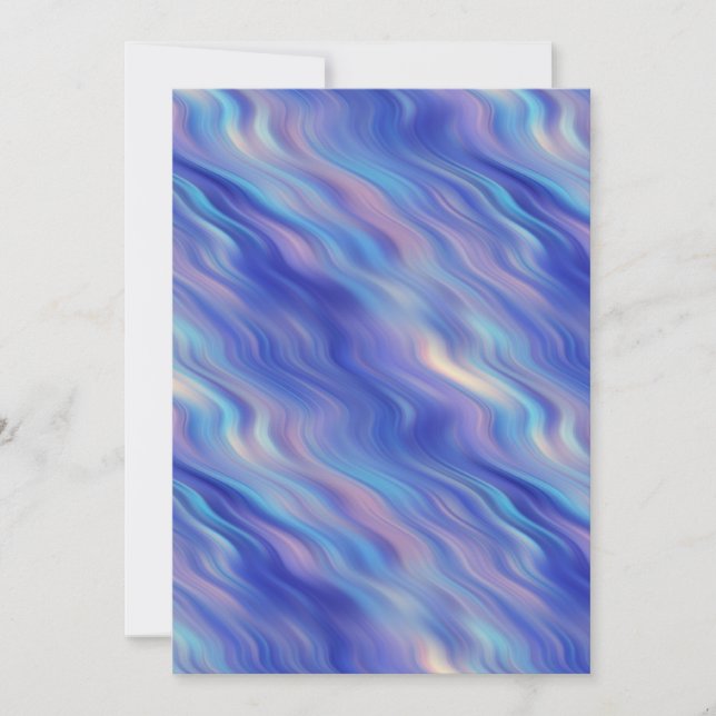 Morning Glory Blue Wavy Texture (Voorkant)