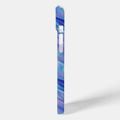 Morning Glory Blue Wavy Texture Case-Mate iPhone Case (Achterkant / Links)