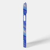 Morning Glory Blue Wavy Texture Case-Mate iPhone Case (Achterkant / Rechts)