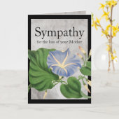 morning Glory botanische sympathie Kaart (Gele Bloem)