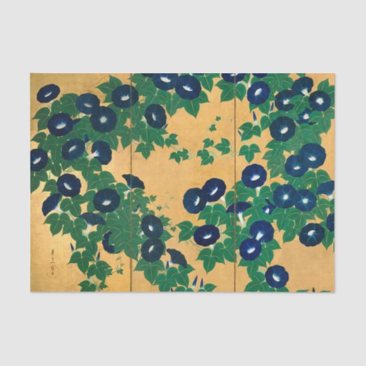 Morning glory (detail), Kiitsu Tissuepapier (Voorkant)