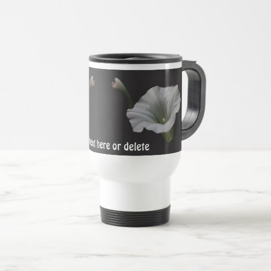 Morning Glory Flower Personalized Reisbeker (Voorkant rechts)