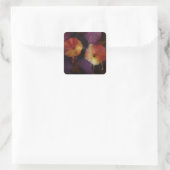 Morning Glory Flowers Vierkante Sticker (Tas)