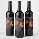 Morning Glory Flowers Wijn Etiket (Flessen)