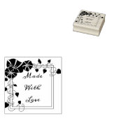 Morning Glory gemaakt met liefde Rubberstempel (Gestempeld)