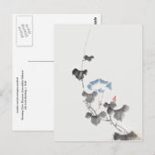 Morning Glory Hokusai Japanse Fine Art Briefkaart (Voorkant / Achterkant)