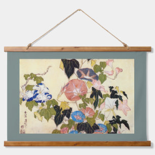 Morning Glory, Hokusai, Ukiyo-e Hangend Wandkleed