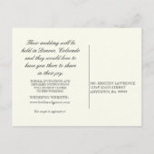 Morning Glory Hydrangea - Save the Date Briefkaart (Achterkant)