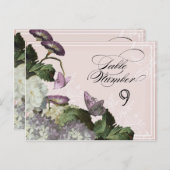 Morning Glory Hydrangea - Tafelzitnummers Briefkaart (Voorkant / Achterkant)