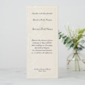 Morning Glory Hydrangea Wedding Invitation - Roze Kaart (Staand voorkant)