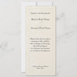 Morning Glory Hydrangea Wedding Invitation - Roze Kaart