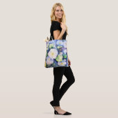 Morning Glory in Shades of Blue Canvas tas (Op model)