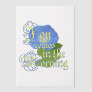 Morning Glory Joy Scripture Vellum Uitnodigingen