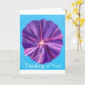 Morning Glory Kaart (Gele Bloem)