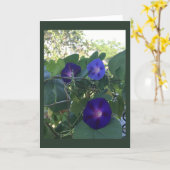 Morning Glory Kaleidoscope Blank Kaart (Gele Bloem)
