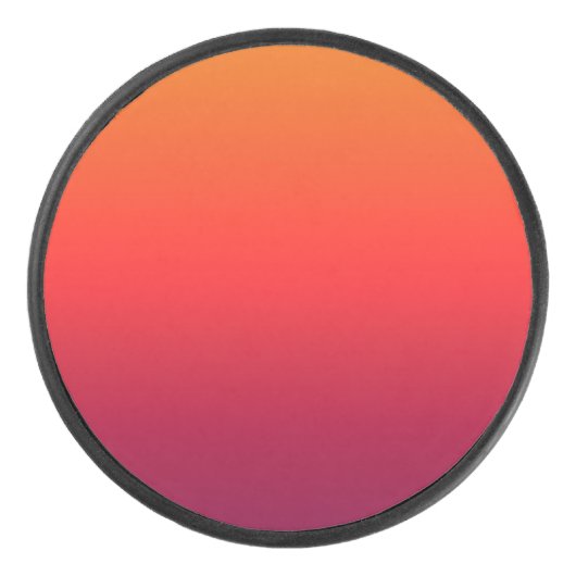 Morning Glory Ombre Gradient Hockey Puck (Voorkant)