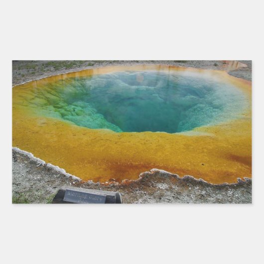 Morning Glory Pool Rectangle Stickers (Voorkant)