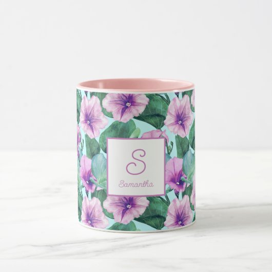 Morning Glory Retro Floral Mok (Midden)
