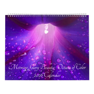 Morning Glory Schoonheid: Oceanen van Kleur 2026 Kalender