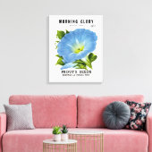 Morning Glory Seed Packet Canvas Afdruk (Insitu (Woonkamer))