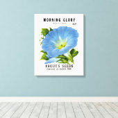 Morning Glory Seed Packet Canvas Afdruk (Insitu (Houten vloer))