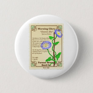 Morning Glory Seed Packet Ronde Button 5,7 Cm