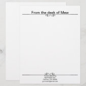 Morning Glory Shadow Fairy en Cosmic Cat Briefhoofd (Voorkant / Achterkant)