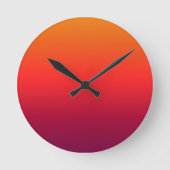 Morning Glory-Sierkussen Ronde Klok (Voorkant)