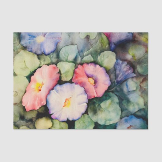 Morning Glory Tissue Paper Tissuepapier (Voorkant)