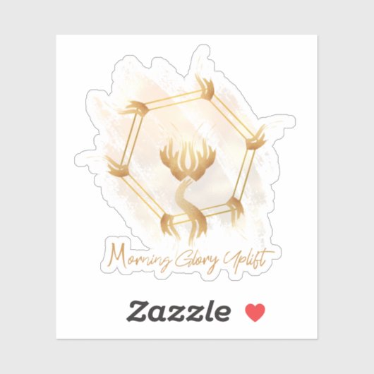 Morning Glory Uplift Logo Vinyl Sticker (Vel)