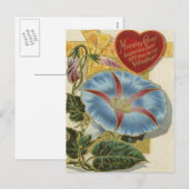 Morning Glory Valentijn Feestdagenkaart (Voorkant / Achterkant)
