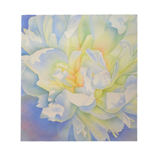 Morning Glow | schilderij van witte waterverf Notitieblok (Voorkant)