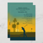 Morning Golfer Uitnodiging (Voorkant / Achterkant)