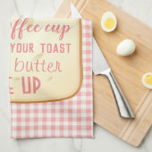 Morning Gratitude Quote Kitchen Theedoek (Quarter Fold)