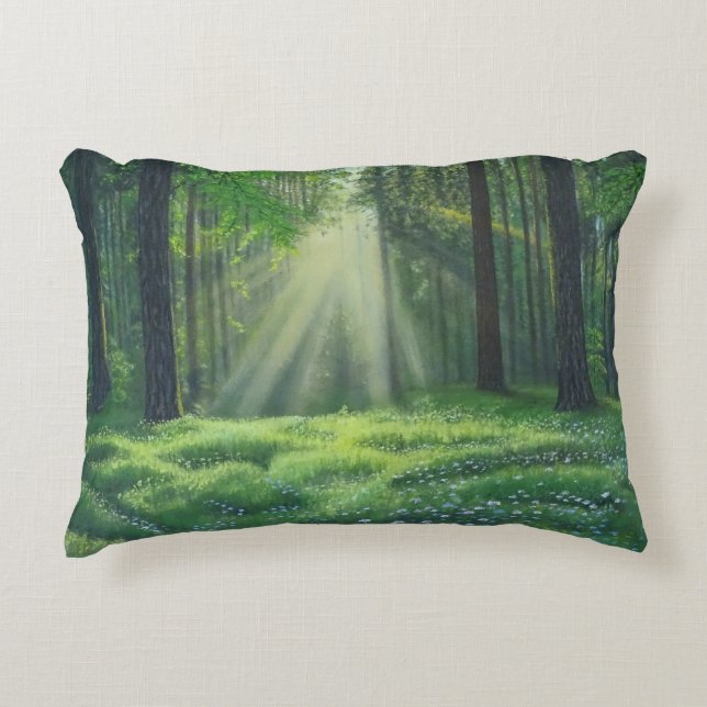 "Morning has broken" accent kussen (Voorkant)