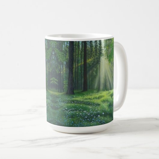 "Morning Has Broken" Classique 15oz Mug (Devant droit)