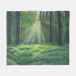 "Morning has broken" Medium fleece deken