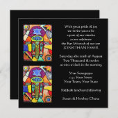 Morning Invit (vierkant)  Tapastry Hamsa Kaart (Voorkant / Achterkant)