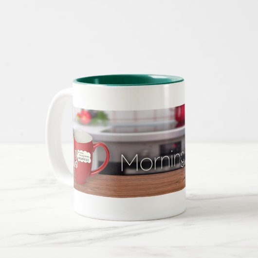Morning Joe Coffee Cup Tweekleurige Koffiemok (Voorkant links)