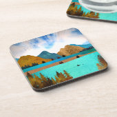 Morning Lake Rower Bier Onderzetter (Linkerzijde)