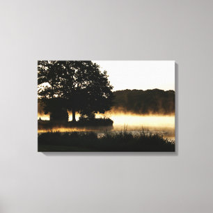 Morning Lake Scene 24x16 (60x40cm) Canvas Afdruk