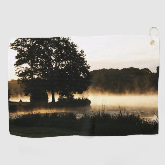 Morning Lake Scene gtcnm Golfhanddoek (Horizontaal)