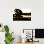 Morning Lake Scene wapcn Poster (Thuiskantoor)