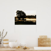 Morning Lake Scene wapcn Poster (Keuken)