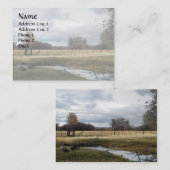 Morning Light on Back Pasture Visitekaartje (Voorkant / Achterkant)